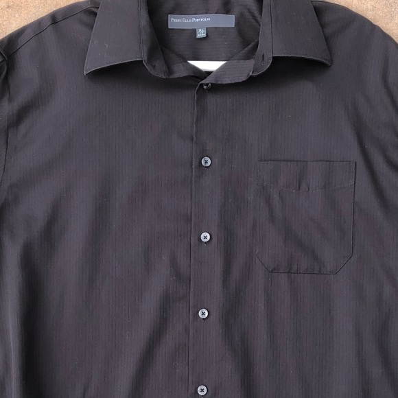 PERRY ELLIS WRINKLE FREE BUTTON DOWN XL 17 35/35 - Picture 6 of 8